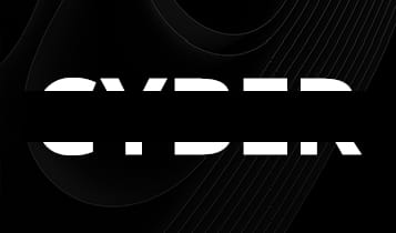 A black background featuring the word Cyber redacted used in the Cyber Security and Legal Risk Advisory campaign.