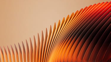 Flowing red and orange lines illustrating the visuals for Ashurst's transition assessment tool solution.