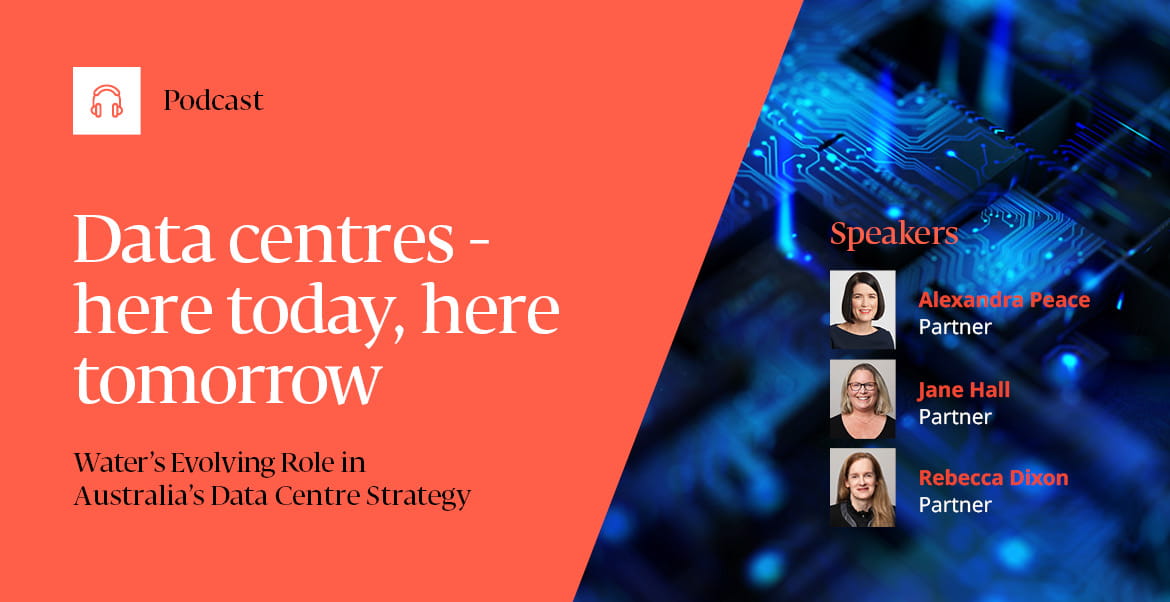 Data centre podcast, waters evolving role in Australia's data centres