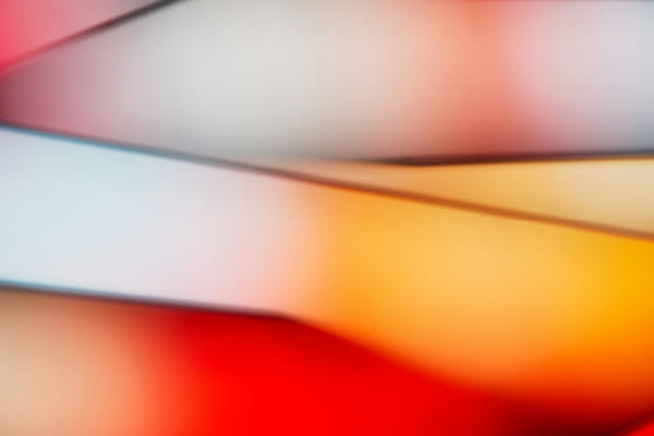 Orange coral white and blue hues in a zig zag pattern for the episode, Industrious conversations Supporting neurodivergent employees in workplace investigations