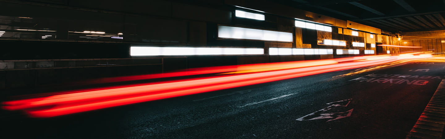 blurred lights at night